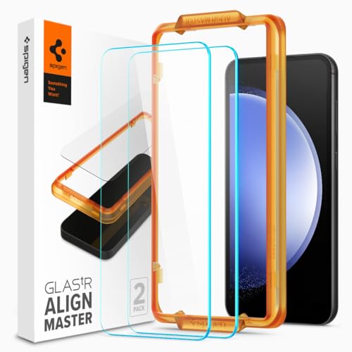 Spigen Tempered Glass Screen Protector [GlasTR AlignMaster] designed for Galaxy S23 FE - 2 Pack
