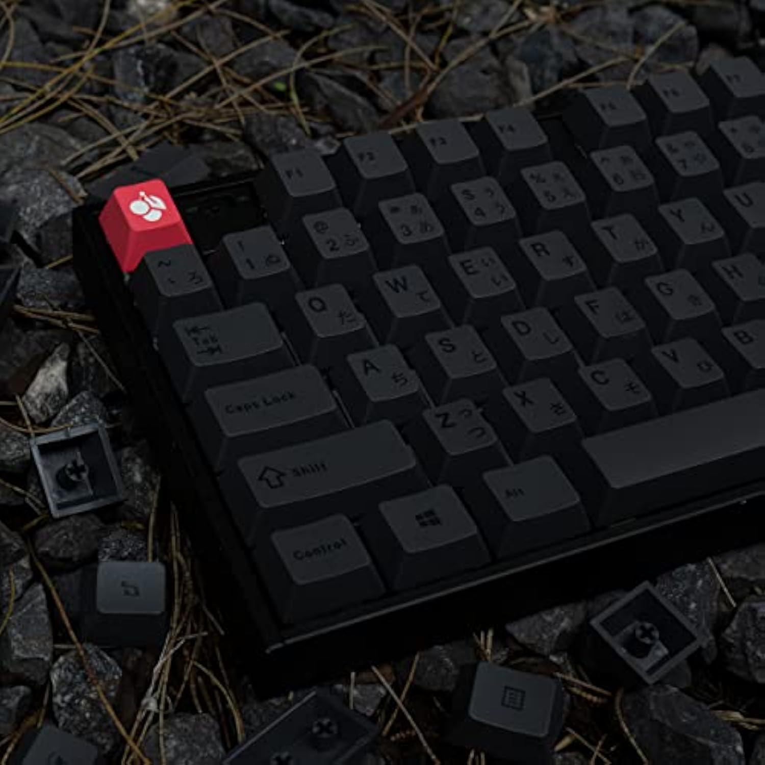 Pbt Gray Japanese Keycaps Cherry Profile Retro Dye-Sub Keycaps Set 130 Keys Cu