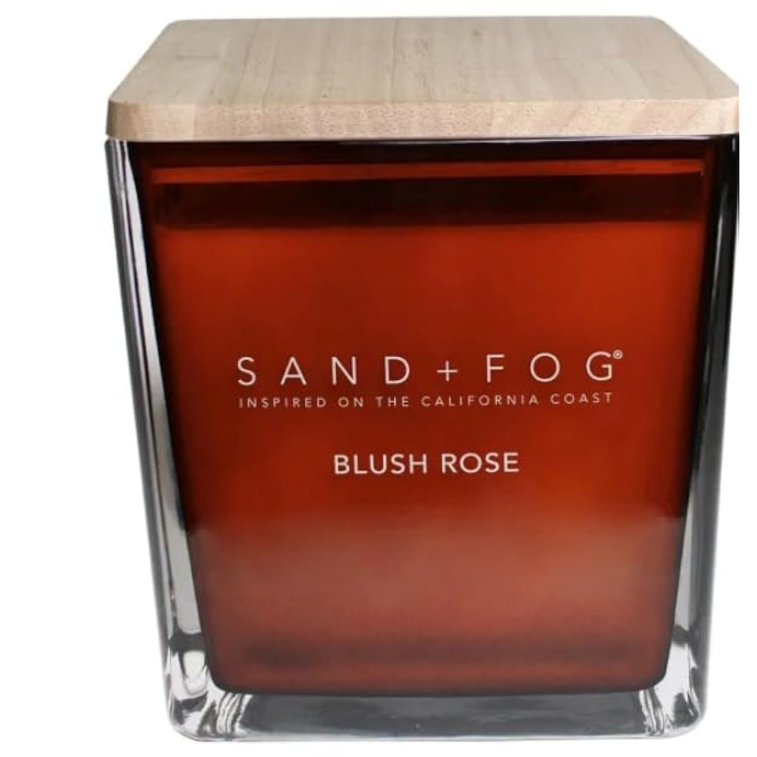 57Oz Scented Soy Wax Blend Glass Candle Made With Essential Oils (Blush Rose)