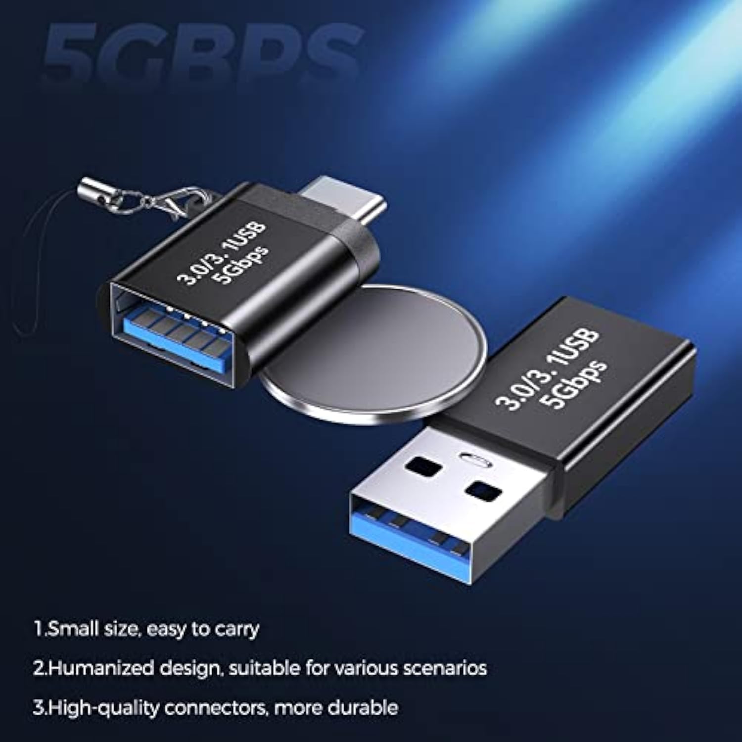 Usb C To Usb Adapter,Type C To Usb Adapter [2 Pack] 3.0 Usb Type C Male To Usb