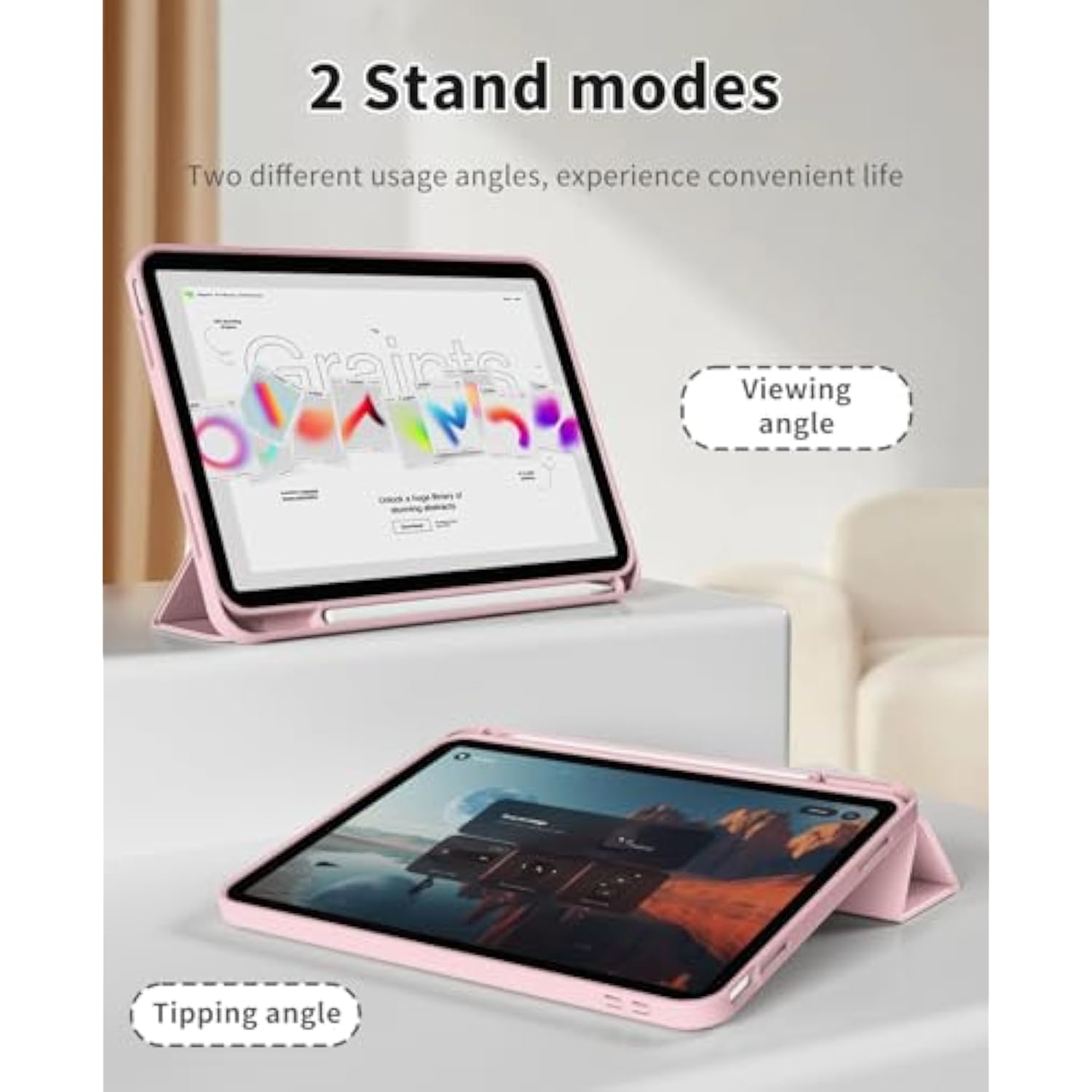 Ipad Air 5Th Generation Case, Ipad Air 4Th Generation Case With Pencil Holder,