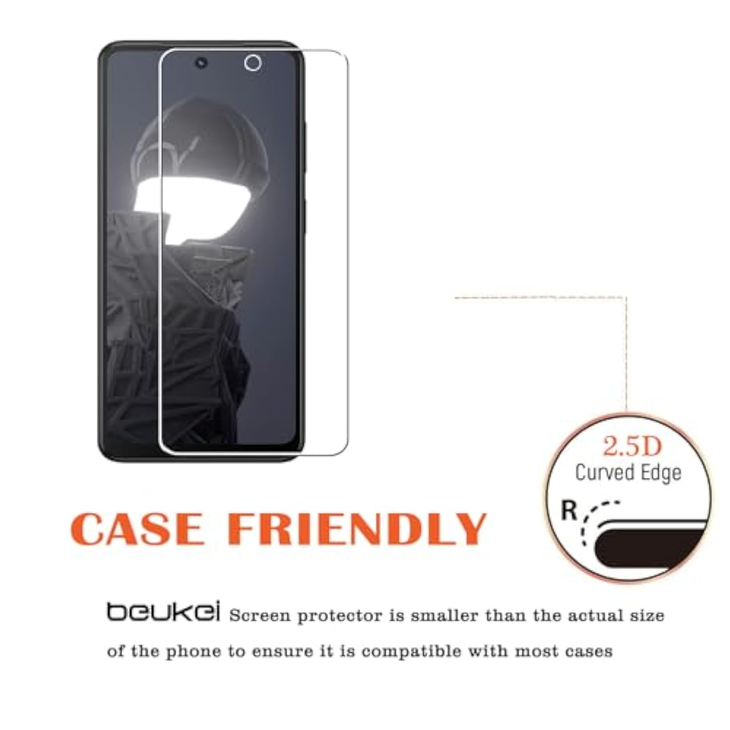 (3 Pack) Designed For Hmd Fusion Screen Protector Tempered Glass, 9H Hardness