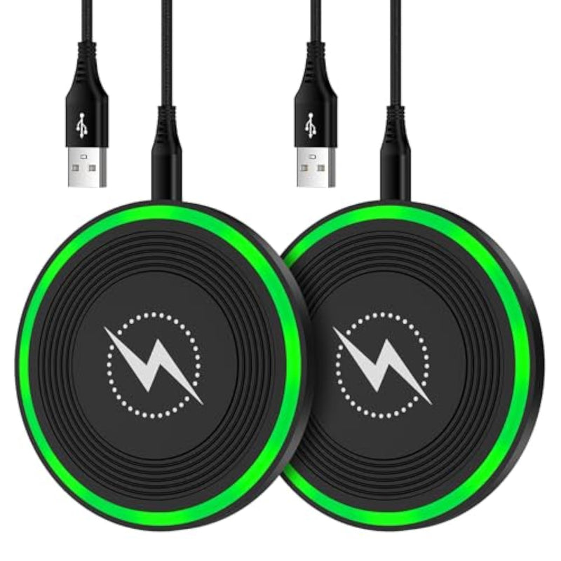 Wireless Charger Fast Charging Pad For Samsung Galaxy S24 Plus/S25 Ultra/Z Fold 6/Flip 6/5/S24 Ultra/S23/S22/S21/S20/S10,2Pack 15W Wireless Android Charger Fast Charger Station For Pixel 9/8 Pro/8A/7