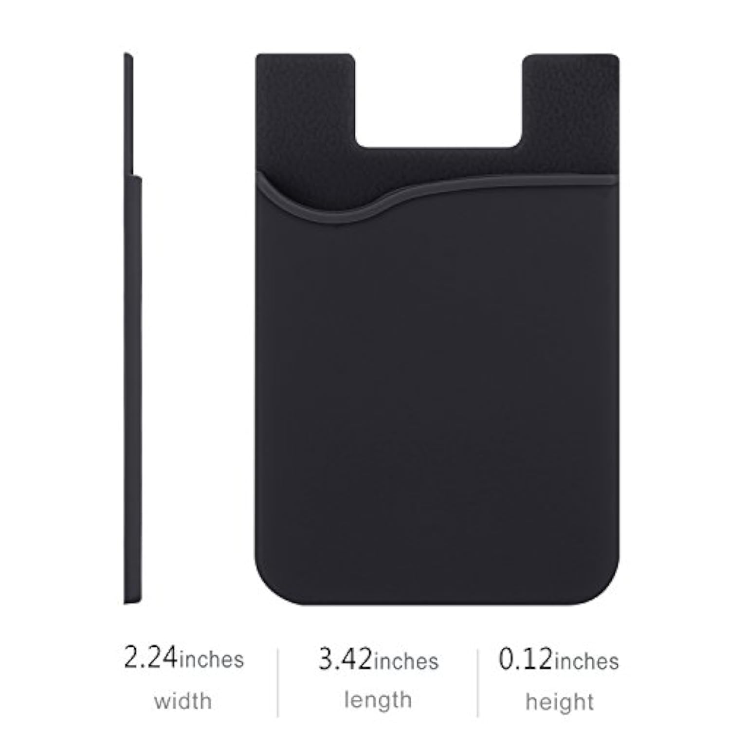 3-Pack Silicone Stick-On Card Holder Wallet for Phones & Tablets