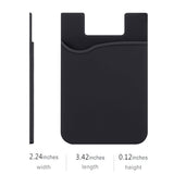 3-Pack Silicone Stick-On Card Holder Wallet for Phones & Tablets