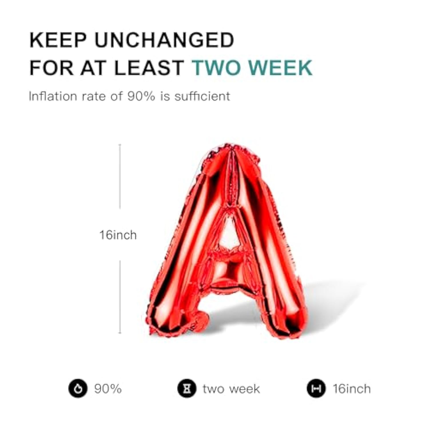 58 Pc Red Letter Balloons Mylar A-Z & Vowels for Custom Party Banners