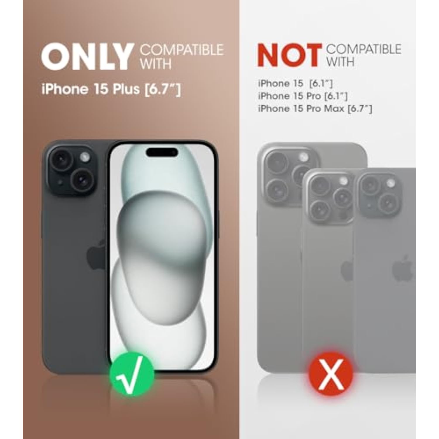 SUPCASE for iPhone 15 Plus Case with Screen Protector (Unicorn Beetle Pro), [Built-in Stand & Belt-Clip] [Military-Grade Protection] Heavy Duty Rugged Protective Phone Case for iPhone 15 Plus, Black