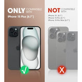 SUPCASE for iPhone 15 Plus Case with Screen Protector (Unicorn Beetle Pro), [Built-in Stand & Belt-Clip] [Military-Grade Protection] Heavy Duty Rugged Protective Phone Case for iPhone 15 Plus, Black