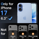 JETech Shatterproof Screen Protector for iPhone 17 6.3-Inch, 9H+ Tempered Glass Military Grade Film with Easy Installation Tool, Case-Friendly, HD Clear, 3-Pack