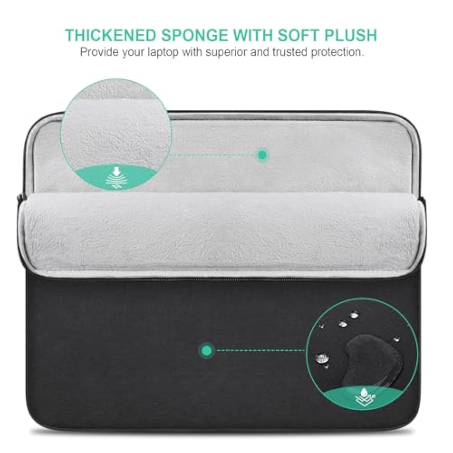 Laptop Sleeve Case For 14 Inch New Macbook Pro M3 Pro Max / M3 / M2 / M1 Pro Max A2992 A2918 A2779 A2442 2023-2021, 13.8 Inch Surface Laptop 7Th, 13.5" Surface Laptop 6 5 4 3 Computer Bag,Black