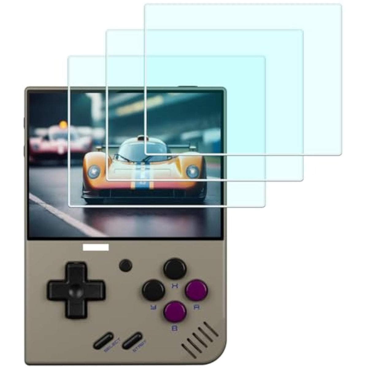 Screen Protector For Miyoo Mini+ / Miyoo Mini Plus Game Console (For Accessories), 0.3Mm High Definition 9H Hardness Optical Lcd Premium Glass Protective Cover [3 Pcs]