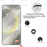 Galaxy S24 Screen Protector + Camera Lens Protector, [2 +2 Pack] [Ultrasonic Fingerprint Unlock] [Case Friendly] Full Coverage Tempered Glass Screen Protector For Samsung Galaxy S24