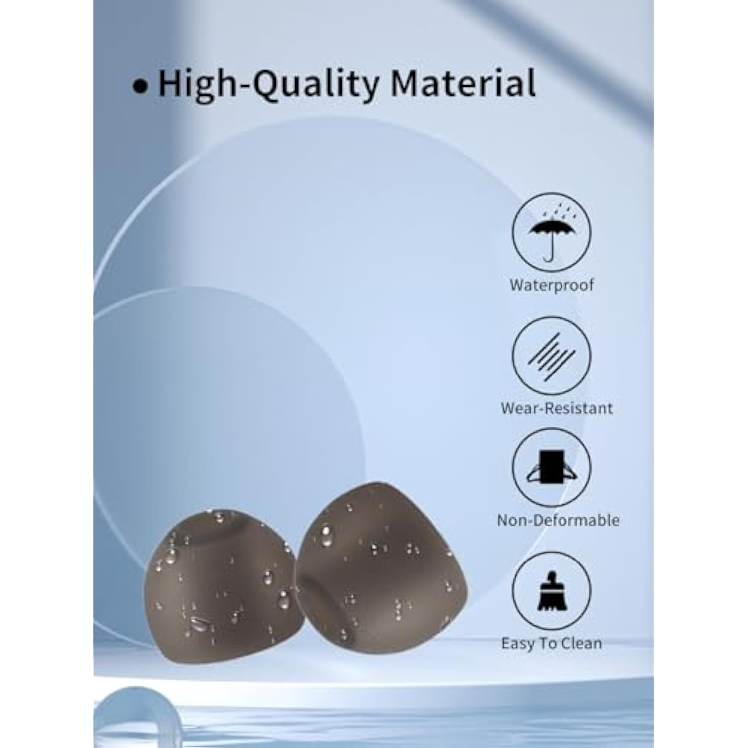 Replacement Ear Tips Compatible With Sony Wf-1000Xm5 True Wireless Earbuds, Lightweight Earplugs, Soft And Comfortable Noise Cancelling Earplugs,Gray(6 Pack).