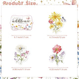 Wildflower Baby Shower Decorations For Girl, 17Pcs Paper Shiny Banner Hanging Swirls For A Little Wildflower Is On Her Way Party And Flower Themed Events