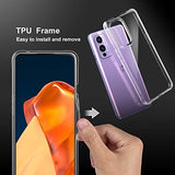 Clear Protective Case for Oneplus 9 Case Shockproof [Hard PC Back+Soft TPU Bumper] [Anti-Yellowing] [Support Wireless Charging] Protective Phone Case
