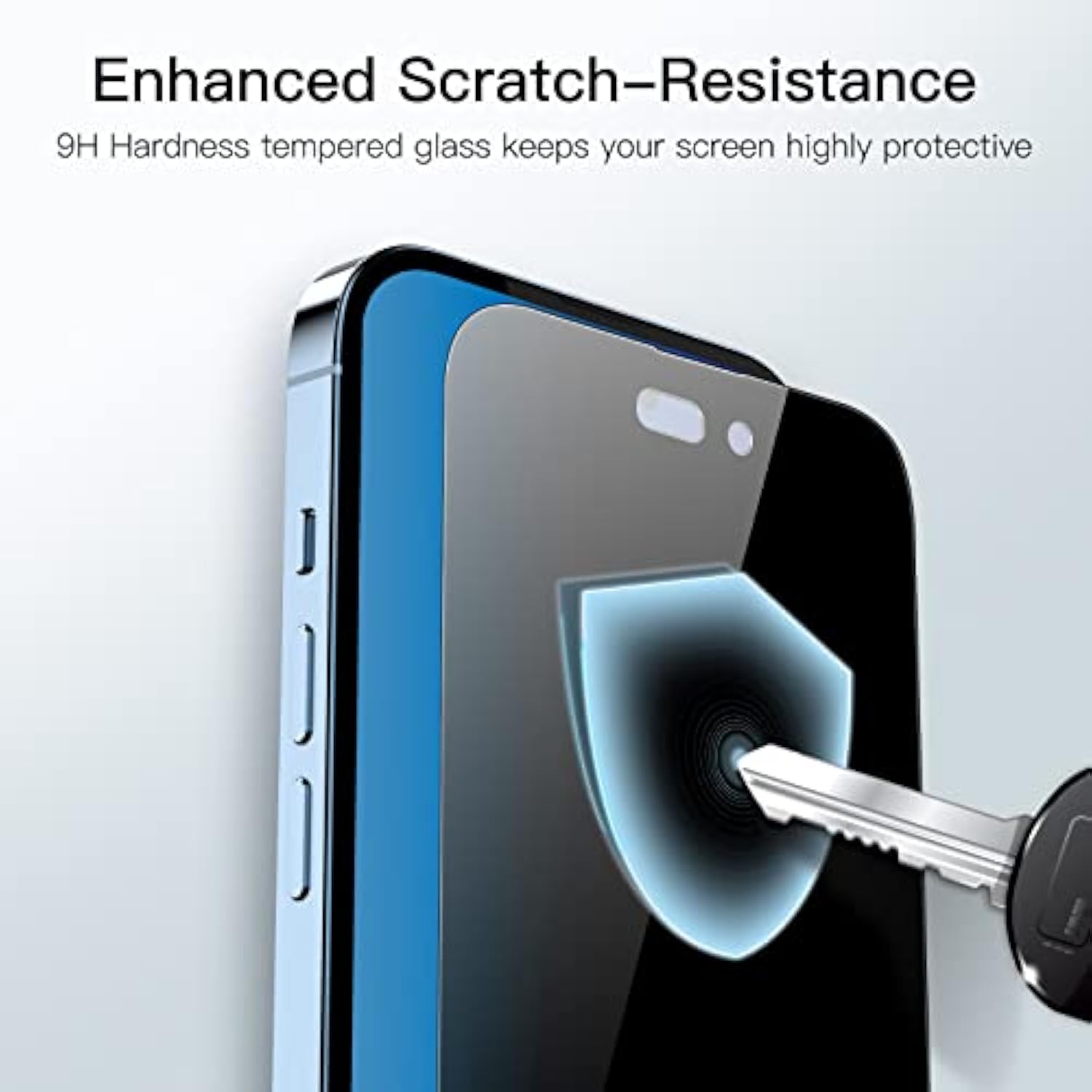 JETech Privacy Full Coverage Screen Protector for iPhone 14 Pro 6.1-Inch, Anti-Spy Tempered Glass Film, Edge to Edge Protection Case-Friendly, 2-Pack