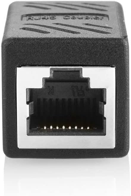 2Pcs Rj45 Coupler Connector Coupling Extension Adapter Cat6A Network Lan Ethernet Cable For Cat7/Cat6A/Cat5E Ethernet Cable Extender Adapter Female To Female