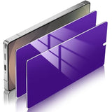 2 Pack For Samsung Galaxy S25 Ultra Privacy Screen Protector[Not Glass], Cool Purple Anti Spy Anti Blue Light 7H Hardness Film With Alignment Frame, Sensitive Unlocking Bubble Free Case Friendly