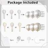 Ivory White Balloon Garland Kit – Pearl, Sand & Bobo Balloons for Wedding or Baby Shower