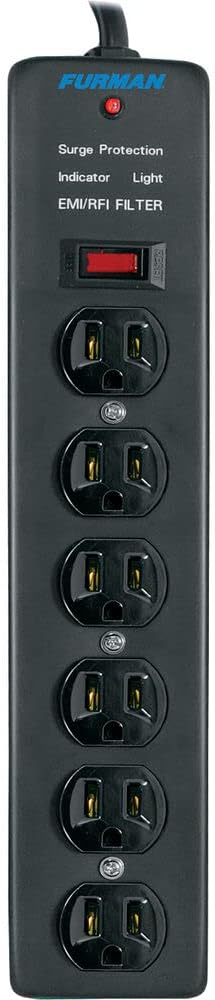 Pro Plug 6-Outlet Power Strip Surge Protector Twin Pack