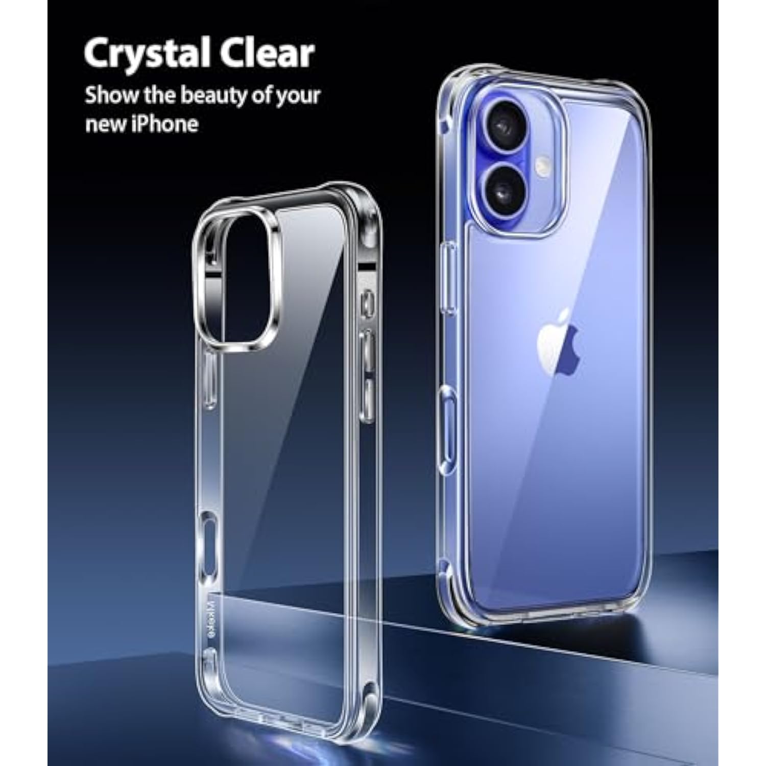 For Iphone 16 Case Clear, [Not Yellowing] [16Ft Military-Grade Drop Protection], Slim Clear Iphone 16 Case For Apple Iphone 16 With Shockproof Bumper 2024