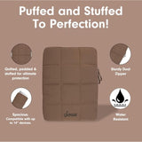 Sonix Puffy Laptop Sleeve Case & Tablet Sleeve | Compatible with 13-14 Inch Laptops and iPad Pro | Quilted Pillow Puffer Computer Bag Cover | 13-14 Inch | Mocha