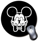 Cute Mouse Pad Black Mousepad Non-Slip Rubber Funny Mat For Gaming And Gift