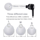 Earbud Tips Soft Silicone Earbuds Replacement Tips Fit For In-Ear Headphones(Inner Hole From 3.8Mm - 4.2Mm Earphones) 9 Pairs S/M/L