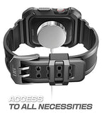 for Apple Watch 3 38mm Case with Band (Unicorn Beetle Pro), [Anti-Scratch] [Bumper Protector] Rugged Men Cover Sport Protective Case with Strap Bands