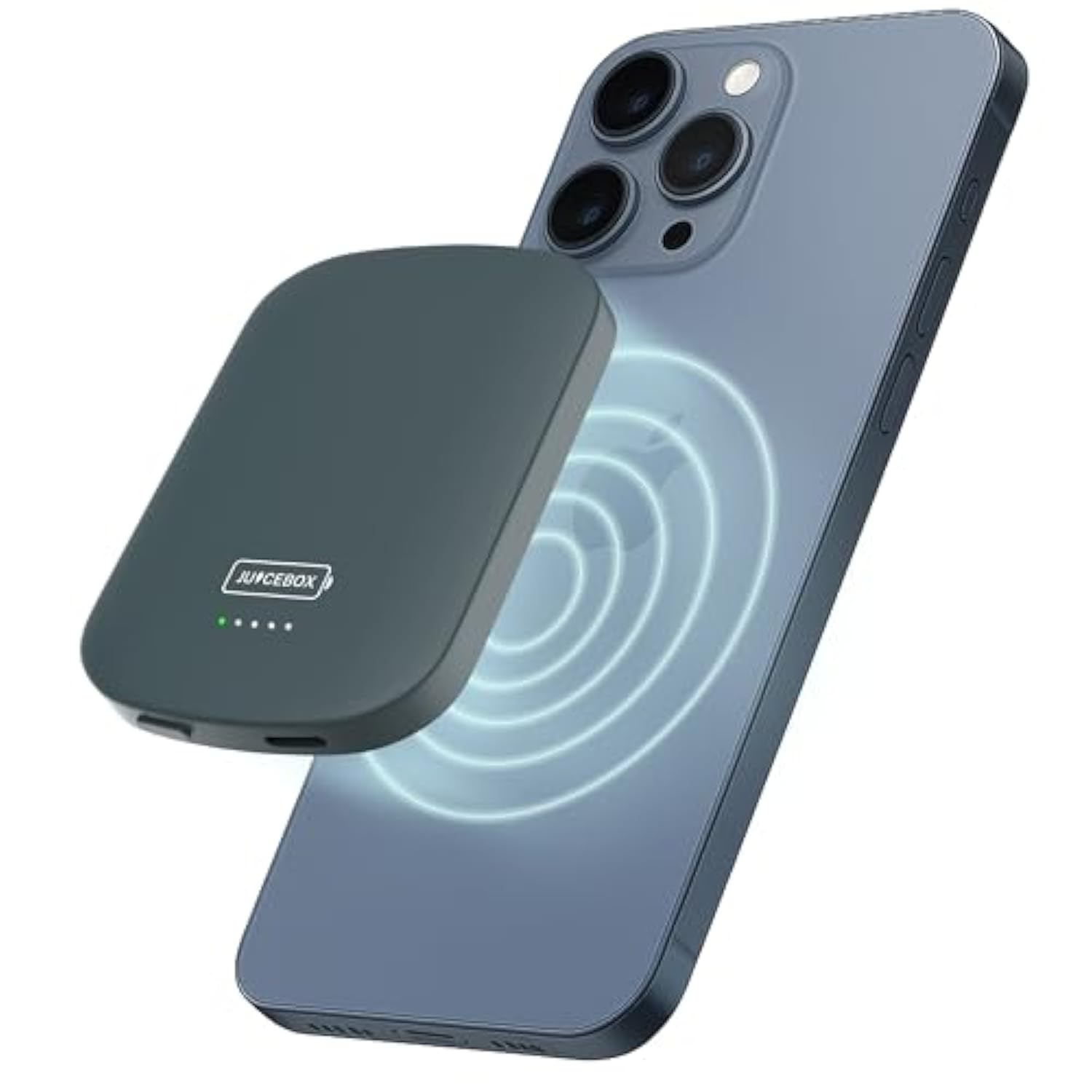 Juicebox For Magsafe Portable Charger 5000Mah – Usb-C Qi Wireless Magnetic Power Bank For Iphone 12/13/14/15/16 Pro/Max, Google Pixel, And Samsung Galaxy, Battery Pack