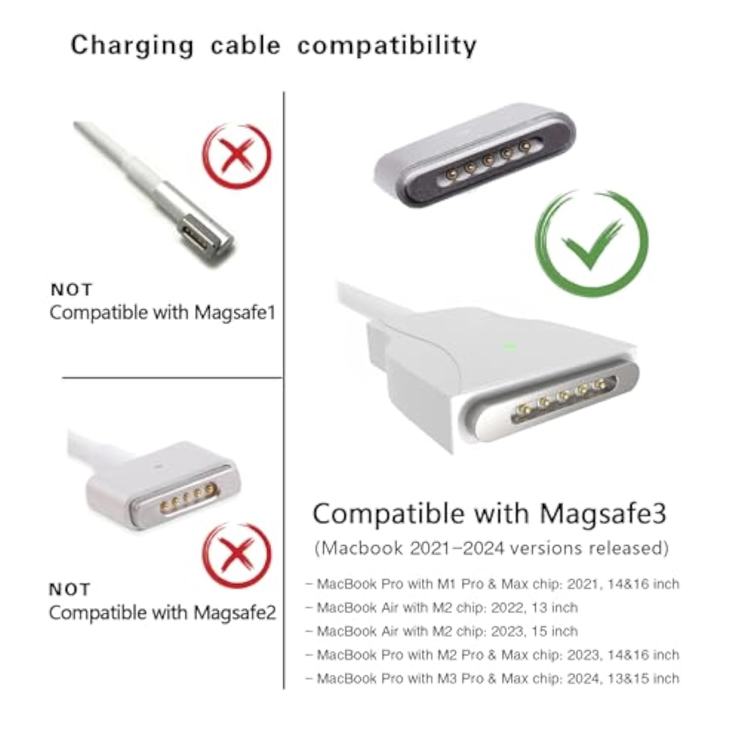 Type C Usb C To Magnetic Charging Cable Mags 3 Macbook Air Pro 2021 2022 2023