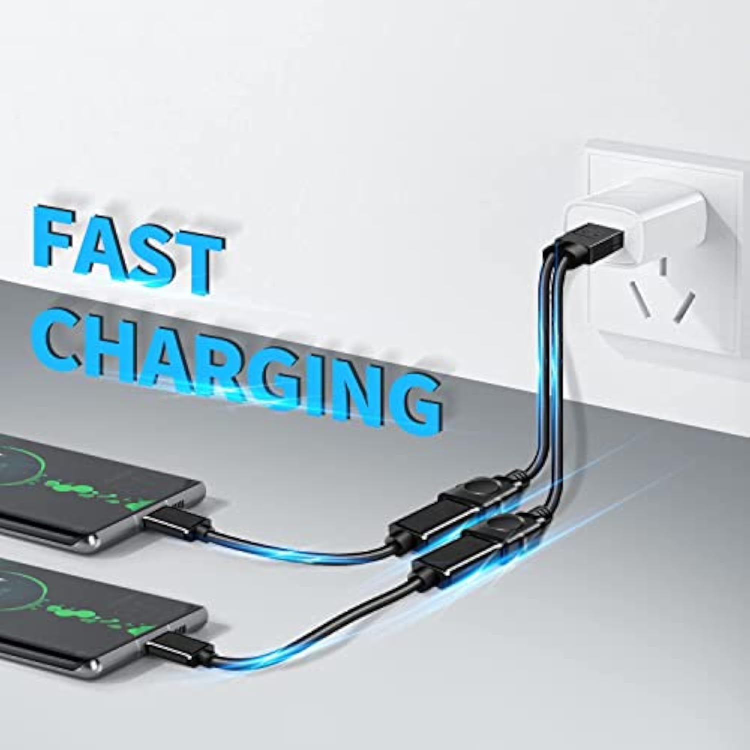 Usb Splitter 1 In 2 Out For Laptop,Male To Dual Usb Female Jack Y Splitter Hub