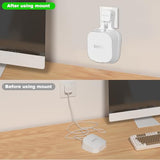 Wall Mount Bracket For Eero 7, Space-Saving Outlet Wall Mount For Eero 7 Router, Cable Management, Fits Vertical/Horizontal Outlets | White (3 Pack)