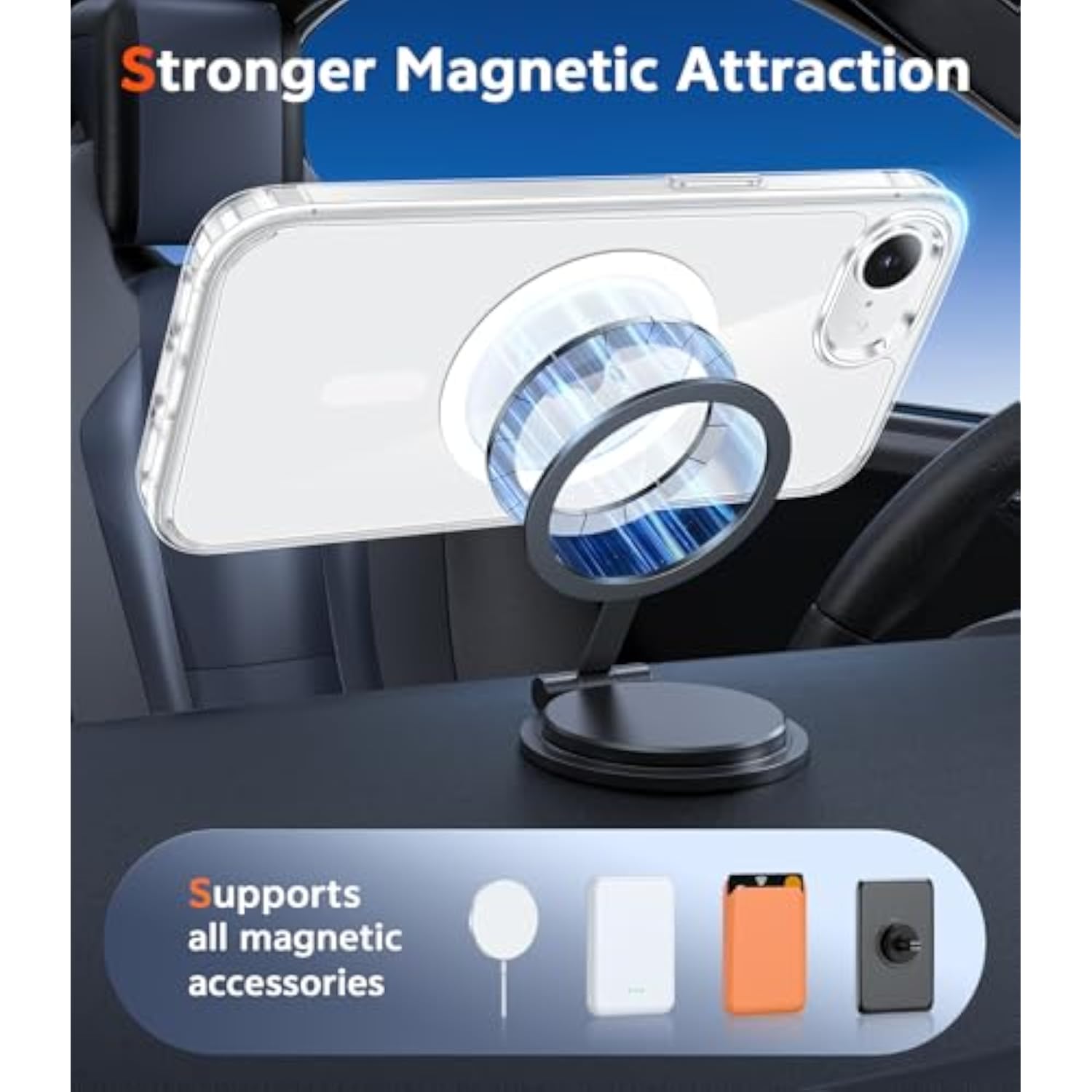 Clear Magsafe Compatible Case for iPhone SE4
