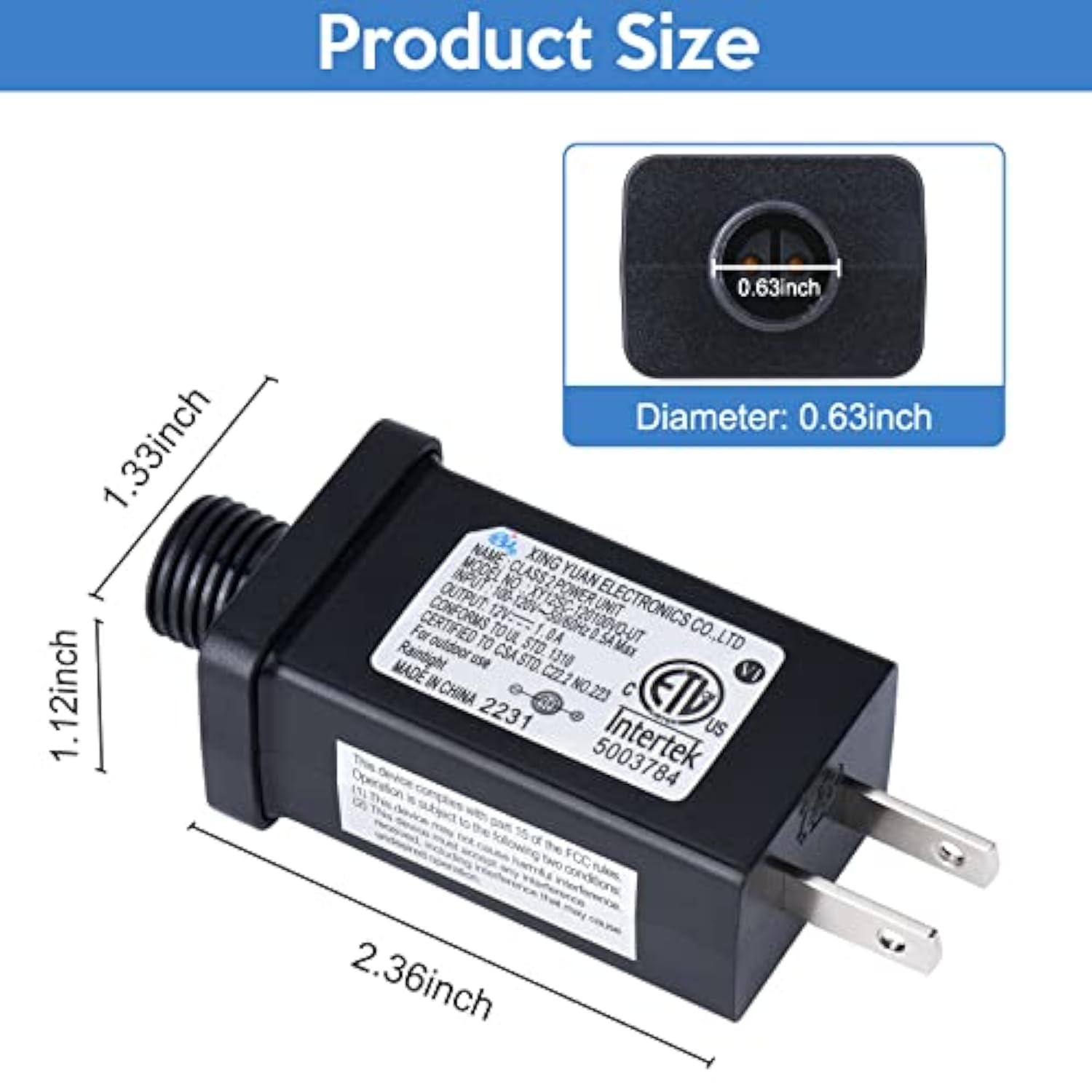 Replacement Yard Inflatable Adapter 12V 1A Power Supply Adaptor For Outdoor Inflatable Decoration,Suitable For Lawn, Cou