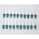 Ge 20X Mini 2.5 Volt Clear Christmas Light Bulbs Replacement Tree Lights Indoor Or Outdoor By
