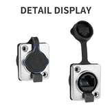 Rj45 Panel Mount Connector 90 Degrees Rj45 Interface Waterproof Sockets Connec