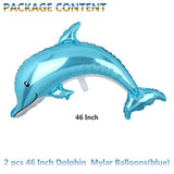 Dolphin Foil Balloons 2-Pack – Giant Splash Balloons for Birthday Parties