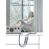 3.5Mm To Rca 1 Male To 2 Female Rca To 3.5 Mm (1/8 Inch) Aux Headphone Jack Y