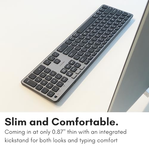 Backlit Bluetooth Keyboard For Mac - Compatible Apple Keyboard Wireless - Multi-Device For Macbook Pro/Air, Imac, Imac Pro, Mac Mini/Pro