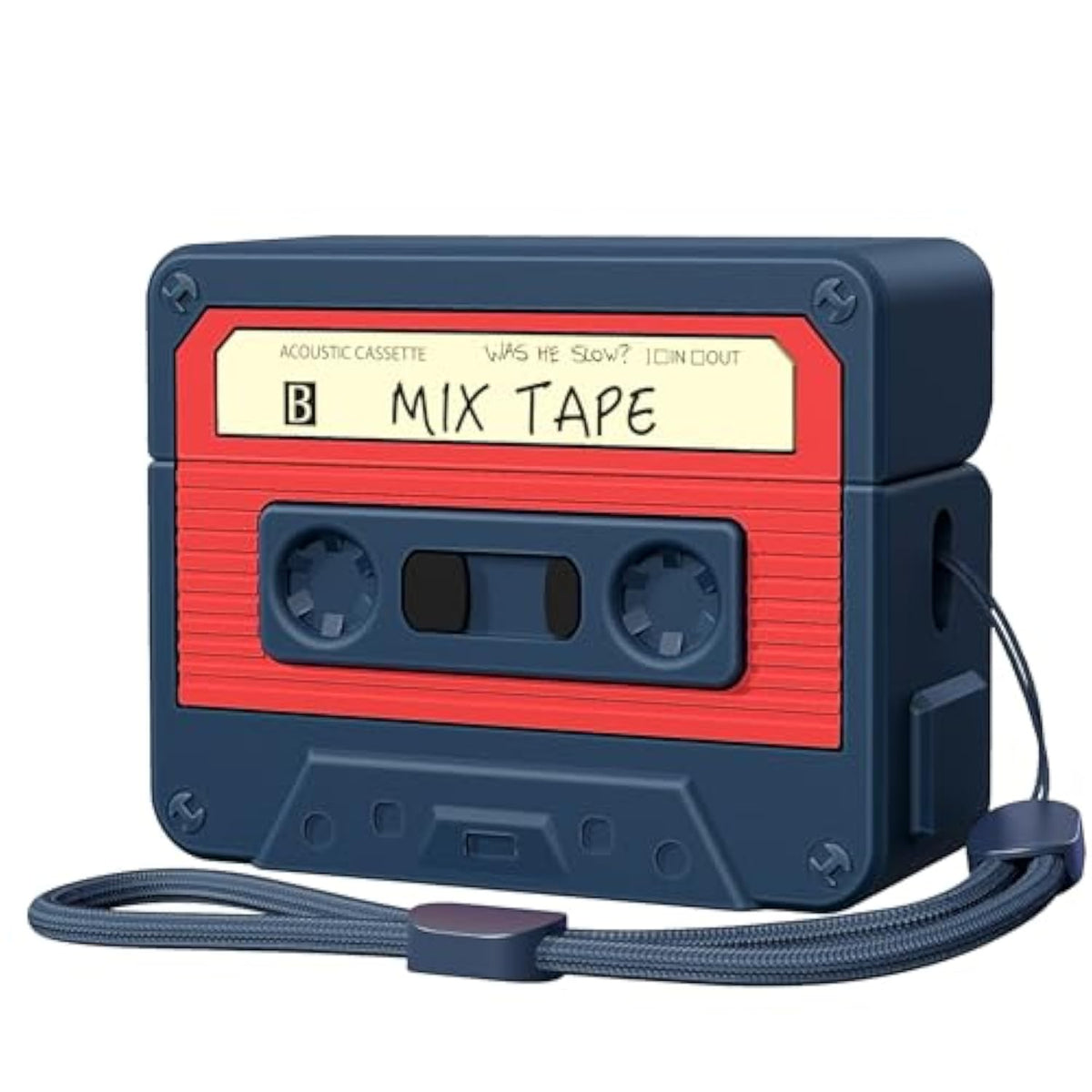 Airpods Pro 2 Case Cover, Funny Cassette Tape Design Case For Airpods Pro 2Nd Generation/1St Generation (2023/2022/2019), Cute Cartoon Fashion Silicone Protective Case For Women Men (Blue)