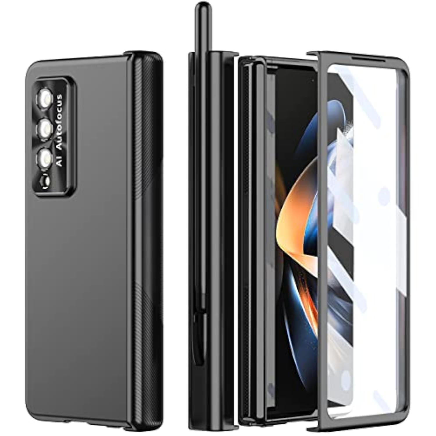 Transparent Case for Samsung Galaxy Z Fold 4 Hinge Protection