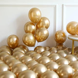 Dusty Blue Balloon Arch Kit: Coffee, Gold Confetti Balloons - Fall Party Decor