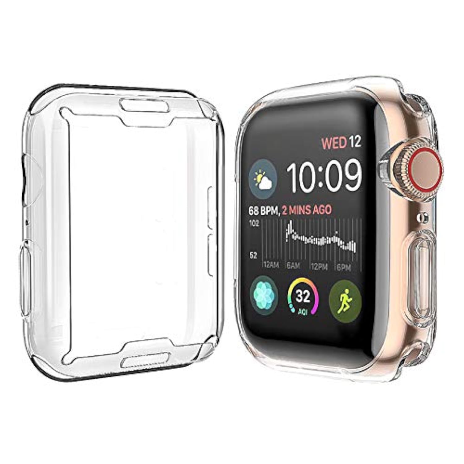 Soft Screen Protector Case for 40mm Apple Watch Series SE3/SE2/SE/6/5/4