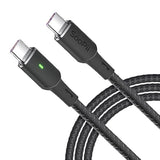 100W Pd Usb C To Usb C Cable, [2-Pack 4Ft] Type C Cable With Smart Led Indicat