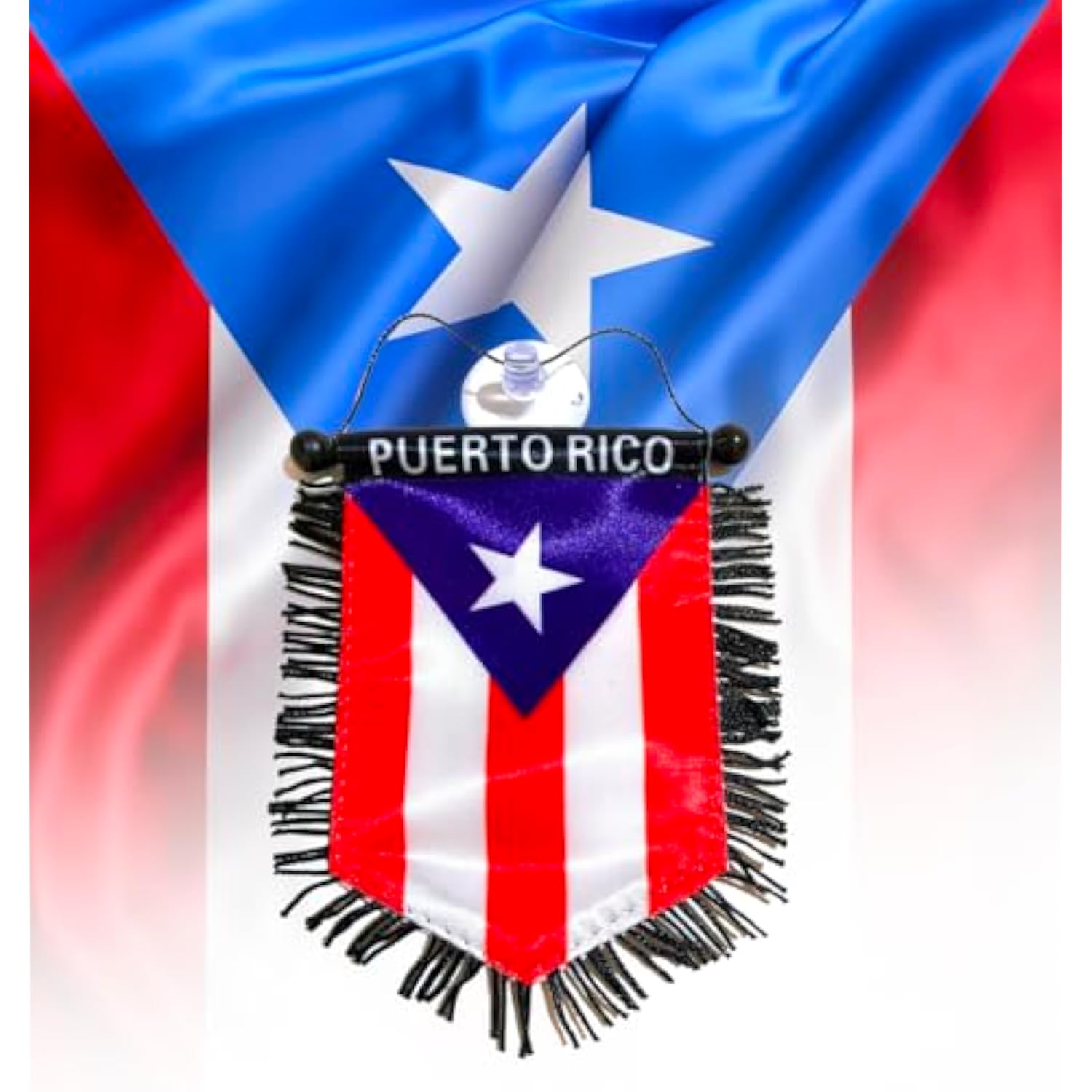 Puerto Rico Flag For Car Puerto Rican Accessories Mini Banner Hanging Decoration For Cars Home Wall Door Window
