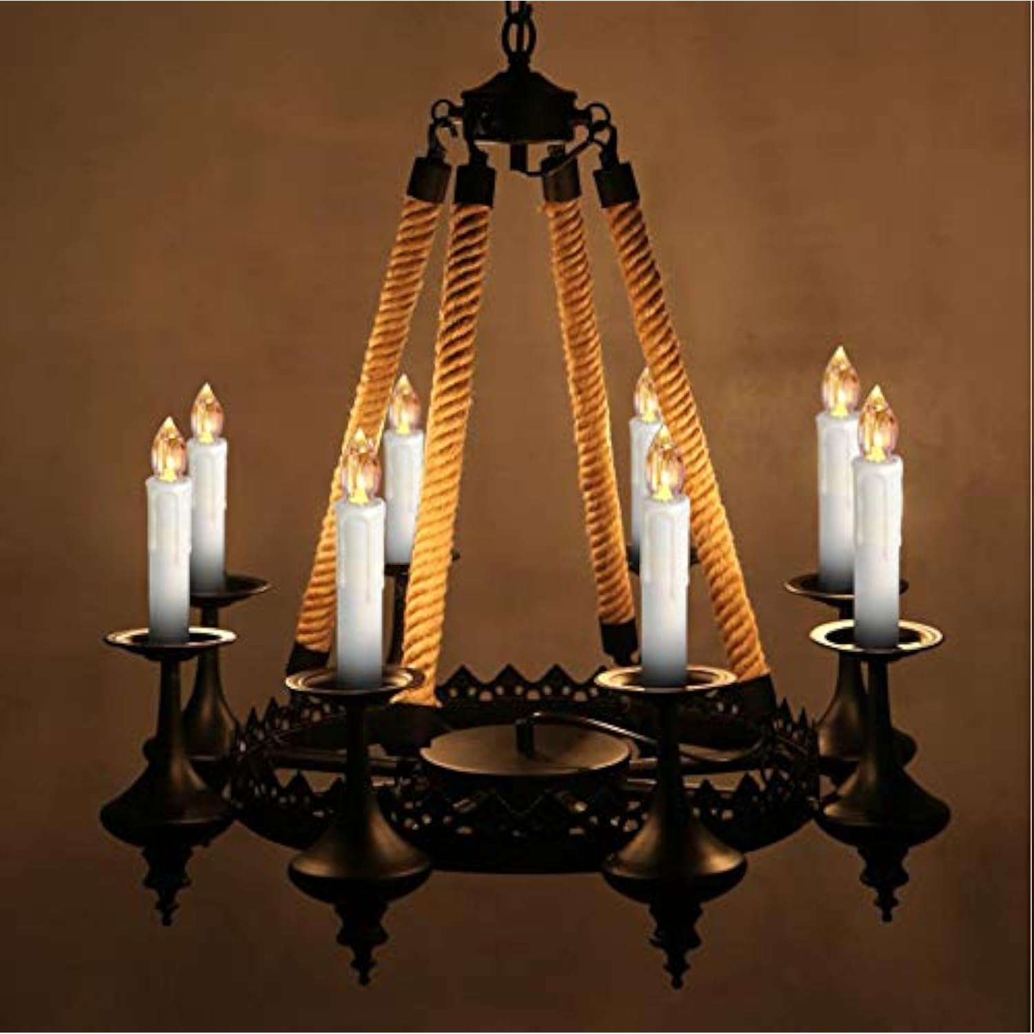 Houdlee Led Flameless Taper Candles With Remote Control And Removable Clips,Flickering 4 Inches Birthday Candles,Set Of 10 Warm White Candle For Christmas, Chandelier, Mini Wedding Taper Candles