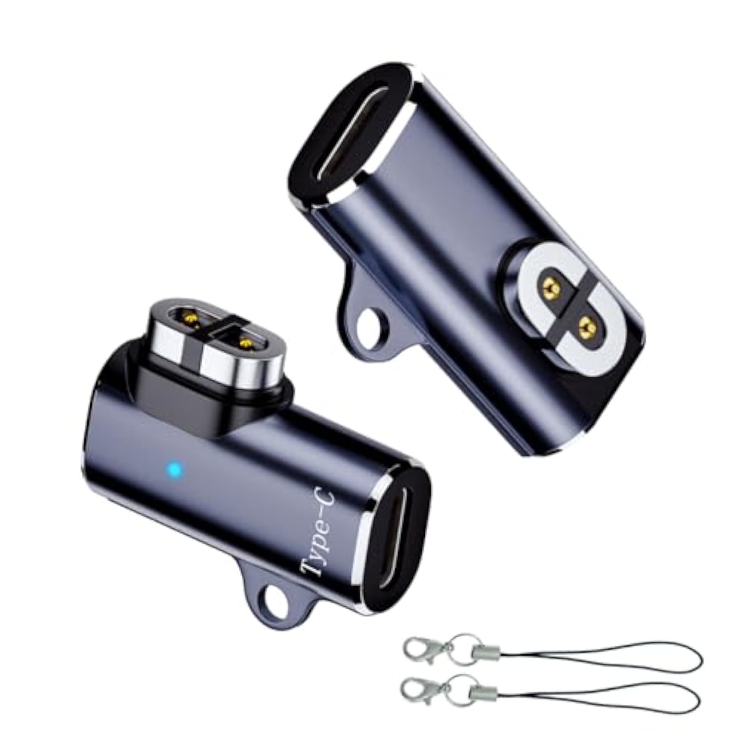 Usb C Shokz Charging Cable Adapter (2 Pack) Type C Charger Cable To Shokz Magnetic Converter Compatible With Shokz Aeropex, Openrun, Openrun Pro/Mini, Opencomm 2/Uc Charge Plugs, Grey