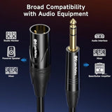 Cable Matters 6.35mm (1/4 Inch) TRS to XLR Cable - 6ft, Male to Male XLR to TRS Cable, Black - Not for Microphone Use
