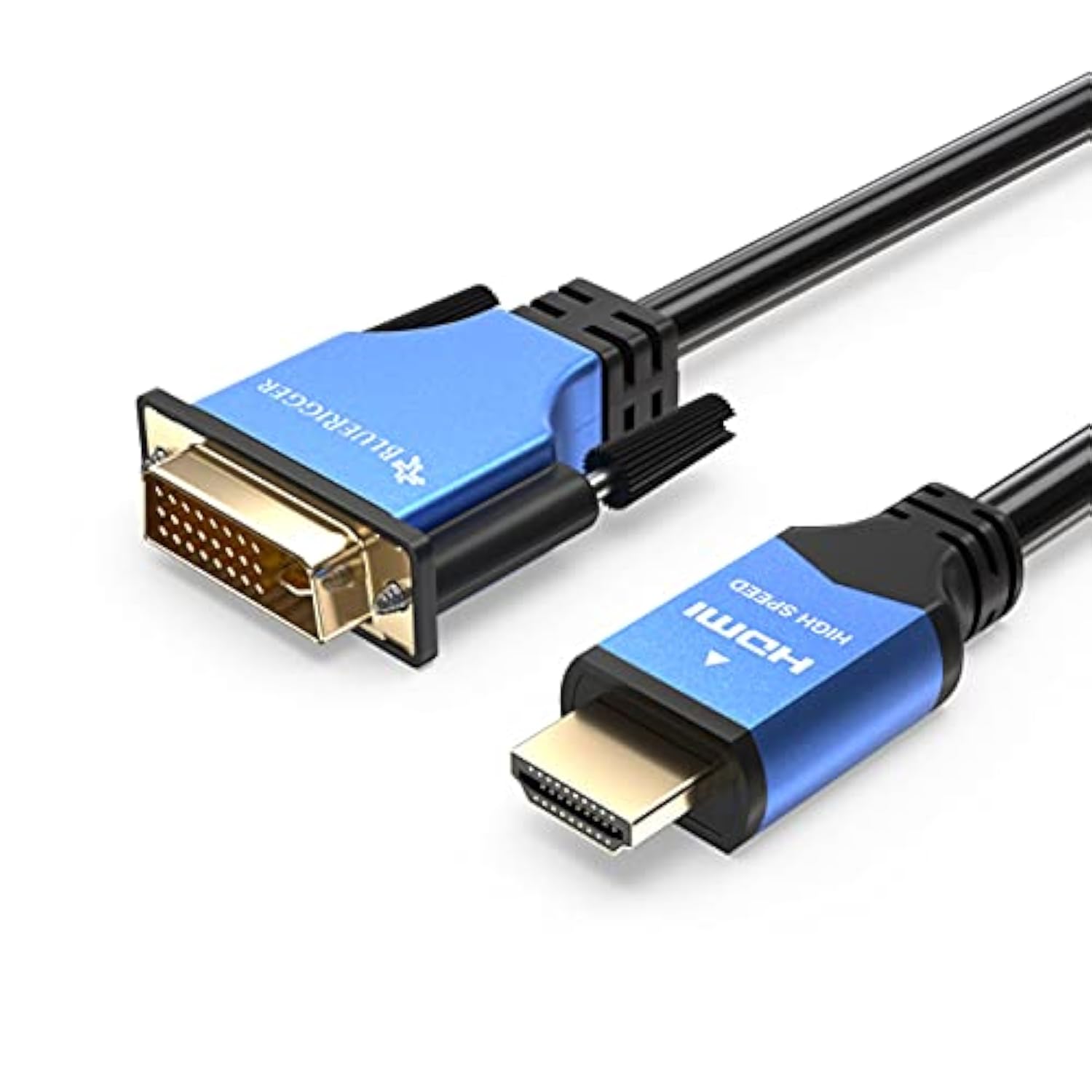 Hdmi To Dvi Cable (35Ft, High-Speed, Bi-Directional Adapter Male To Male, Dvi-D 24+1, 1080P, Aluminum Shell) - Compatible With Raspberry Pi, Roku, Xbox One, Ps5/Ps4, Graphics Card